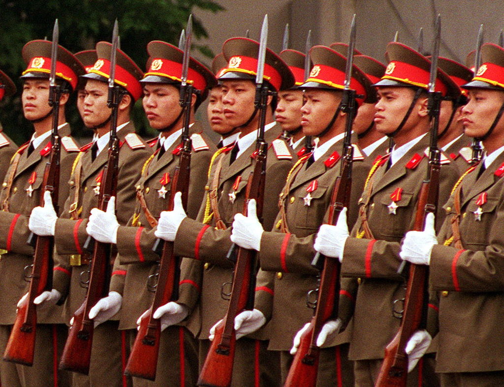 Image by Helene C. Stikkel via Wikimedia Commons. https://commons.wikimedia.org/wiki/File:Soldiers_of_Vietnam_People%27s_Army.jpg