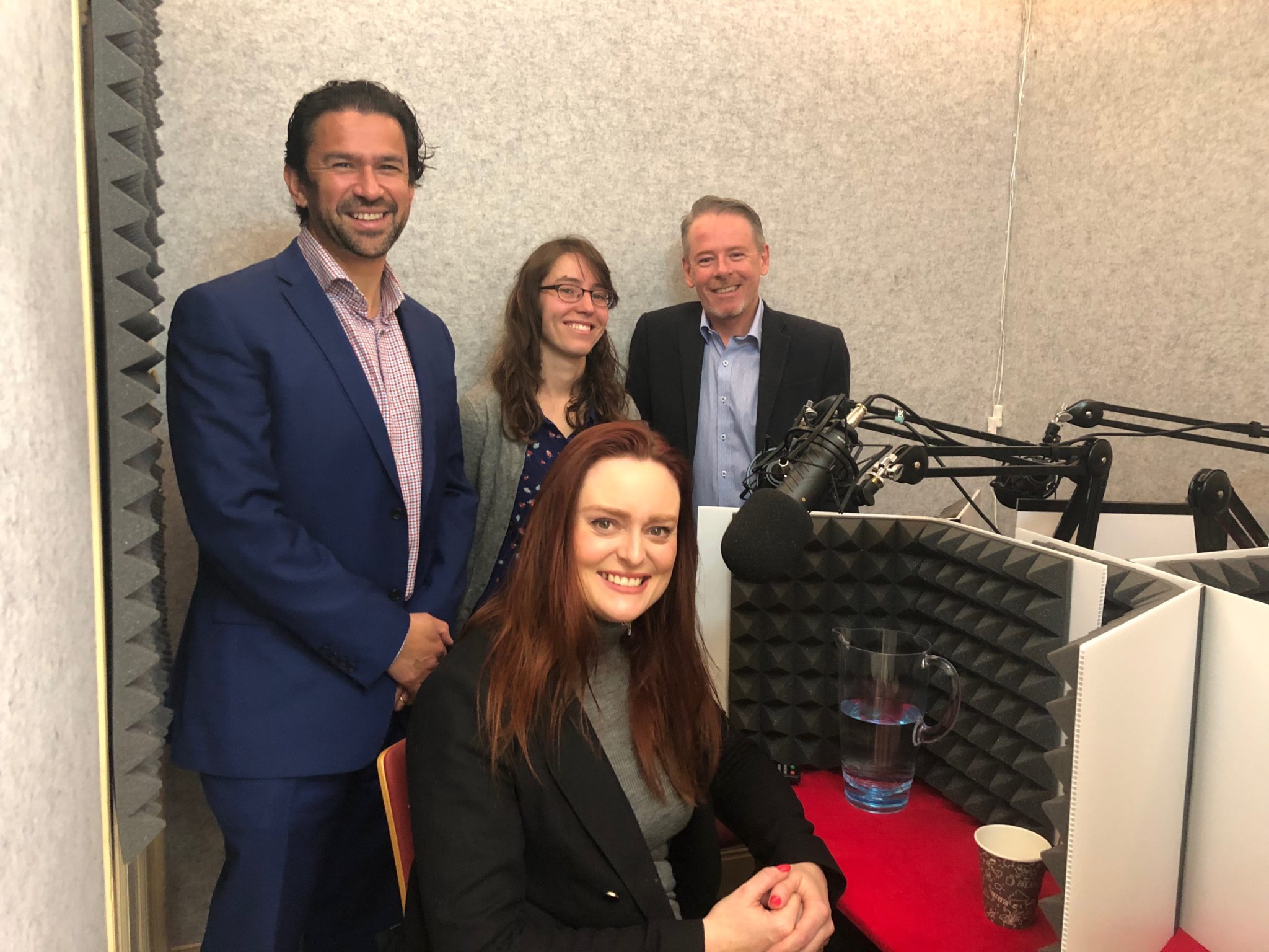 The panel for this Democracy Sausage podcast in the podcast studio