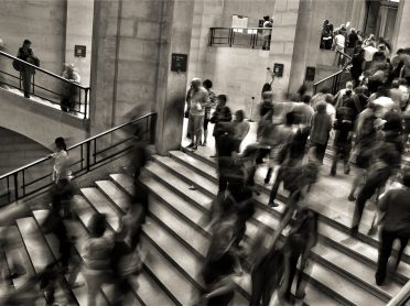 Busy staircase
