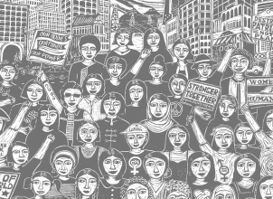 Women's march in Indonesia